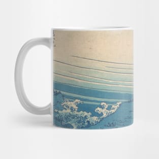 Old japanese painting sea wave Mug